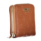 Chic Brown Contrasting Detail Wallet