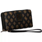 Chic Brown Polyethylene Multi-Compartment Wallet