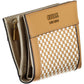 Chic Brown Polyurethane Multi-Compartment Wallet