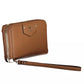 Chic Contrast Detail Brown Wallet