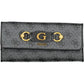 Elegant Black Wallet with Contrasting Details