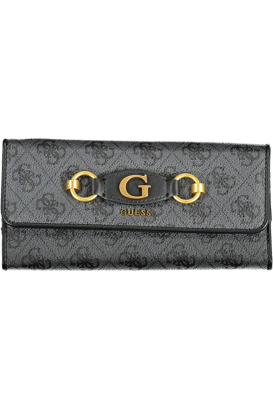 Elegant Black Wallet with Contrasting Details