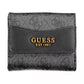 Chic Black Wallet with Contrasting Details