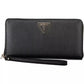 Chic Black Polyethylene Wallet with Coin Purse