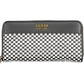Chic Black Polyurethane Wallet with Contrasting Details