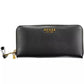 Chic Black Polyethylene Multi-Compartment Wallet