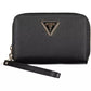 Elegant Black Double Wallet with Zip Closure