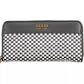 Sleek Black Polyethylene Wallet with Contrasting Details