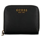 Chic Black Polyurethane Wallet with Logo