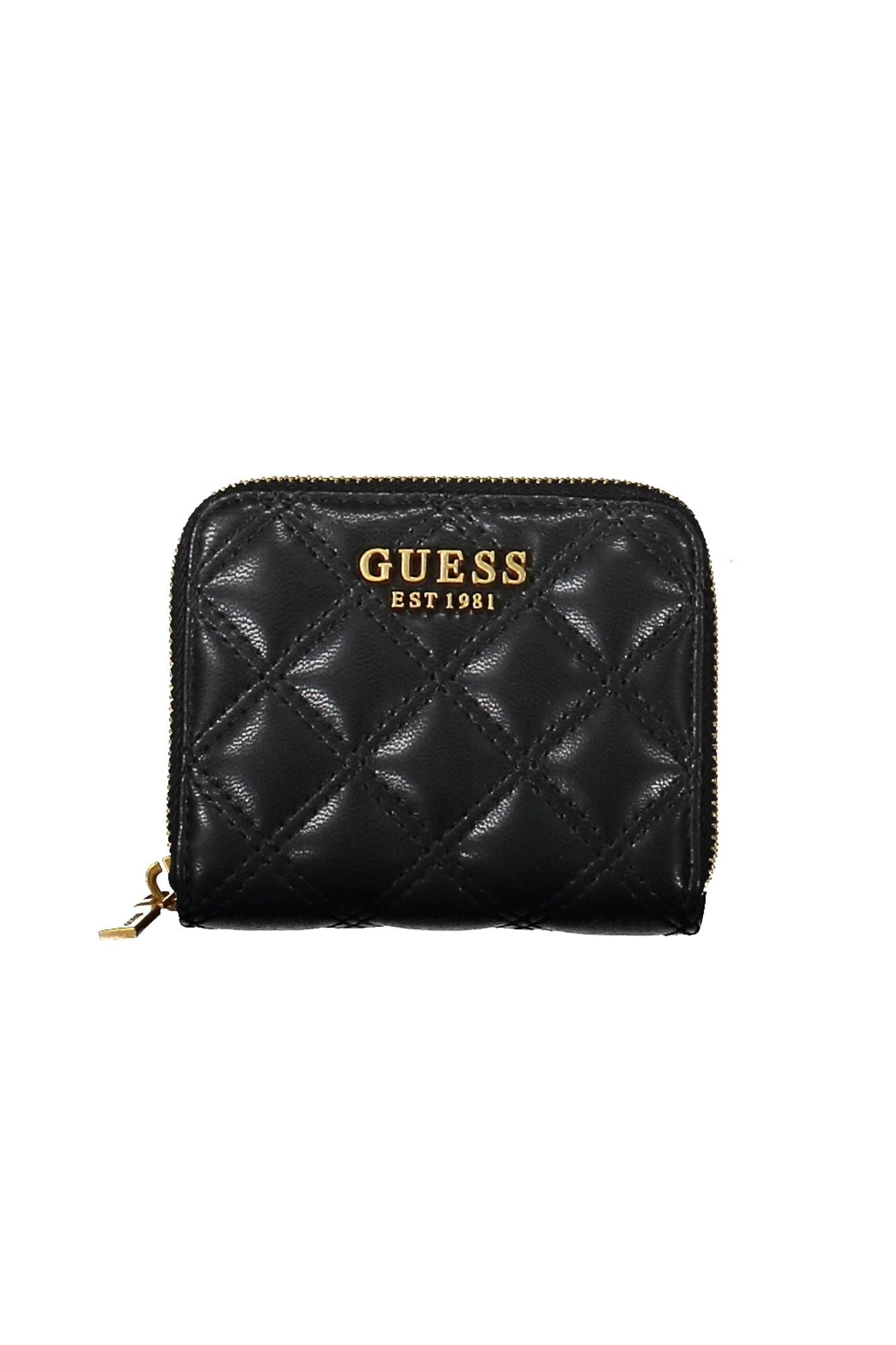 Chic Black Wallet with Contrasting Details