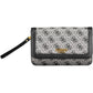 Elegant Tri-Fold Black Wallet with Secure Hold