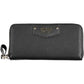 Elegant Black Polyurethane Wallet with Logo