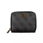 Elegant Black Polyethylene Wallet with Logo Detail
