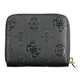 Elegant Black Polyurethane Wallet for Women