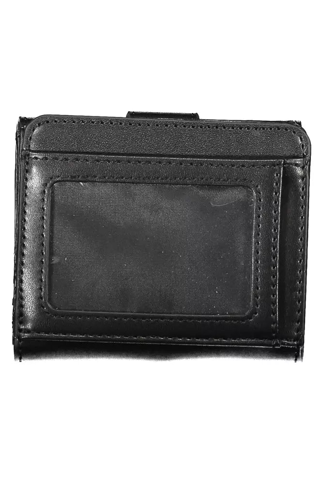 Chic Black Two-Compartment Wallet