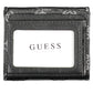 Elegant Black Polyurethane Wallet with Contrasting Details