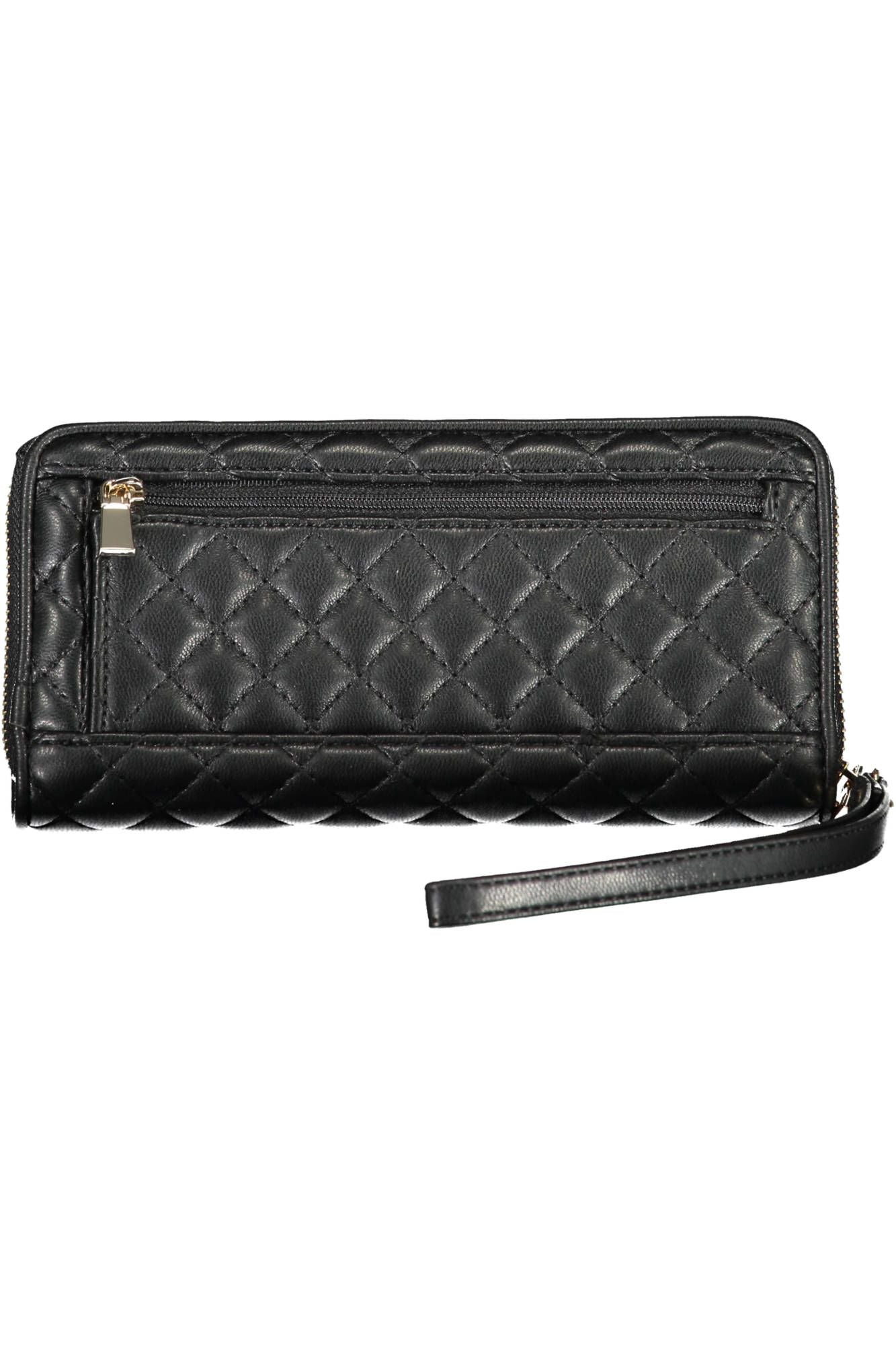 Chic Black Wallet with Contrasting Details