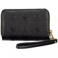 Chic Black Polyethylene Dual-Compartment Wallet