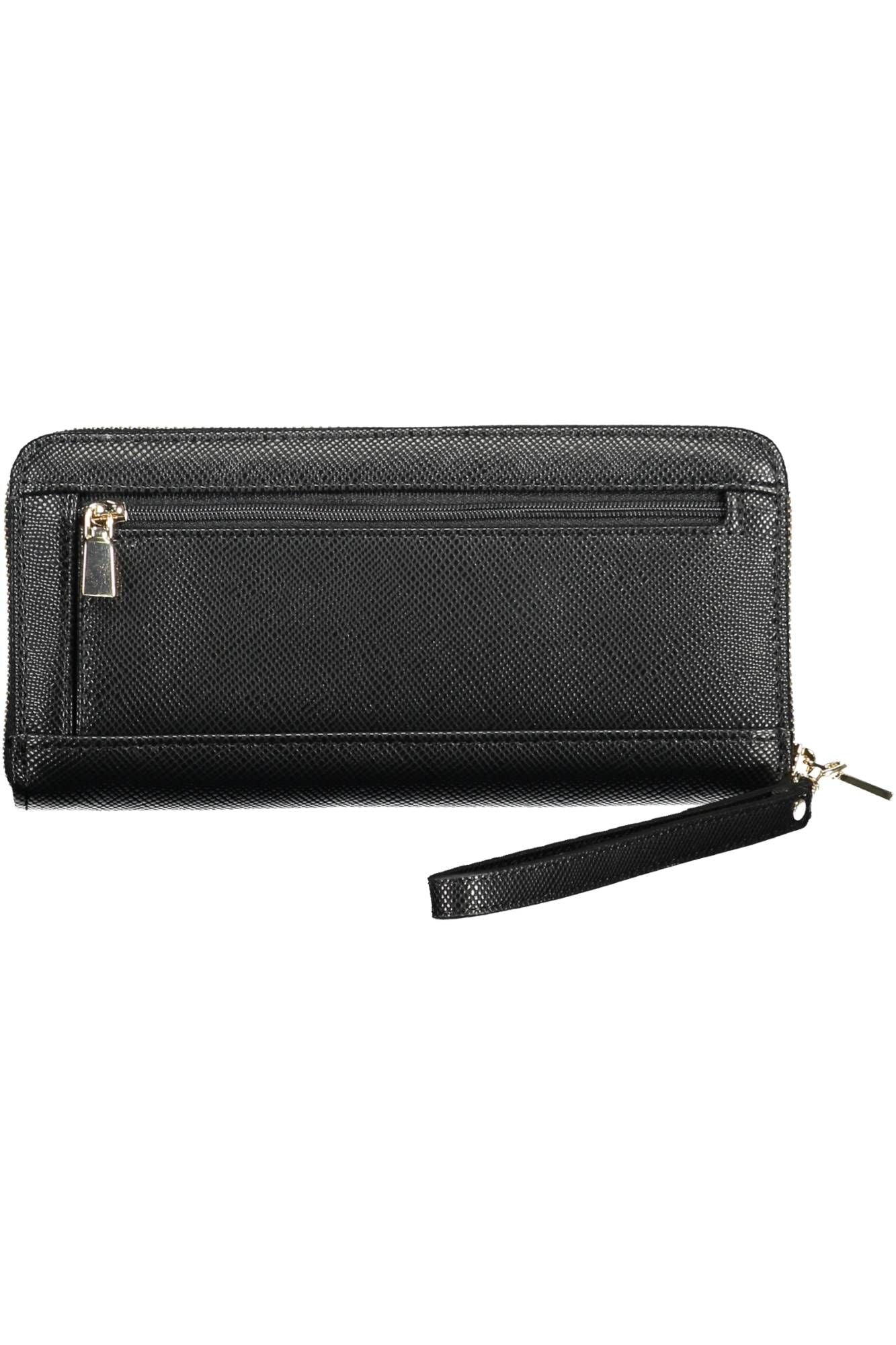 Chic Black Multi-Compartment Wallet