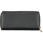 Sleek Black Polyurethane Wallet with Logo