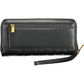 Elegant Black Polyurethane Wallet with 5 Compartments