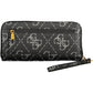 Elegant Black Wallet with Contrast Details