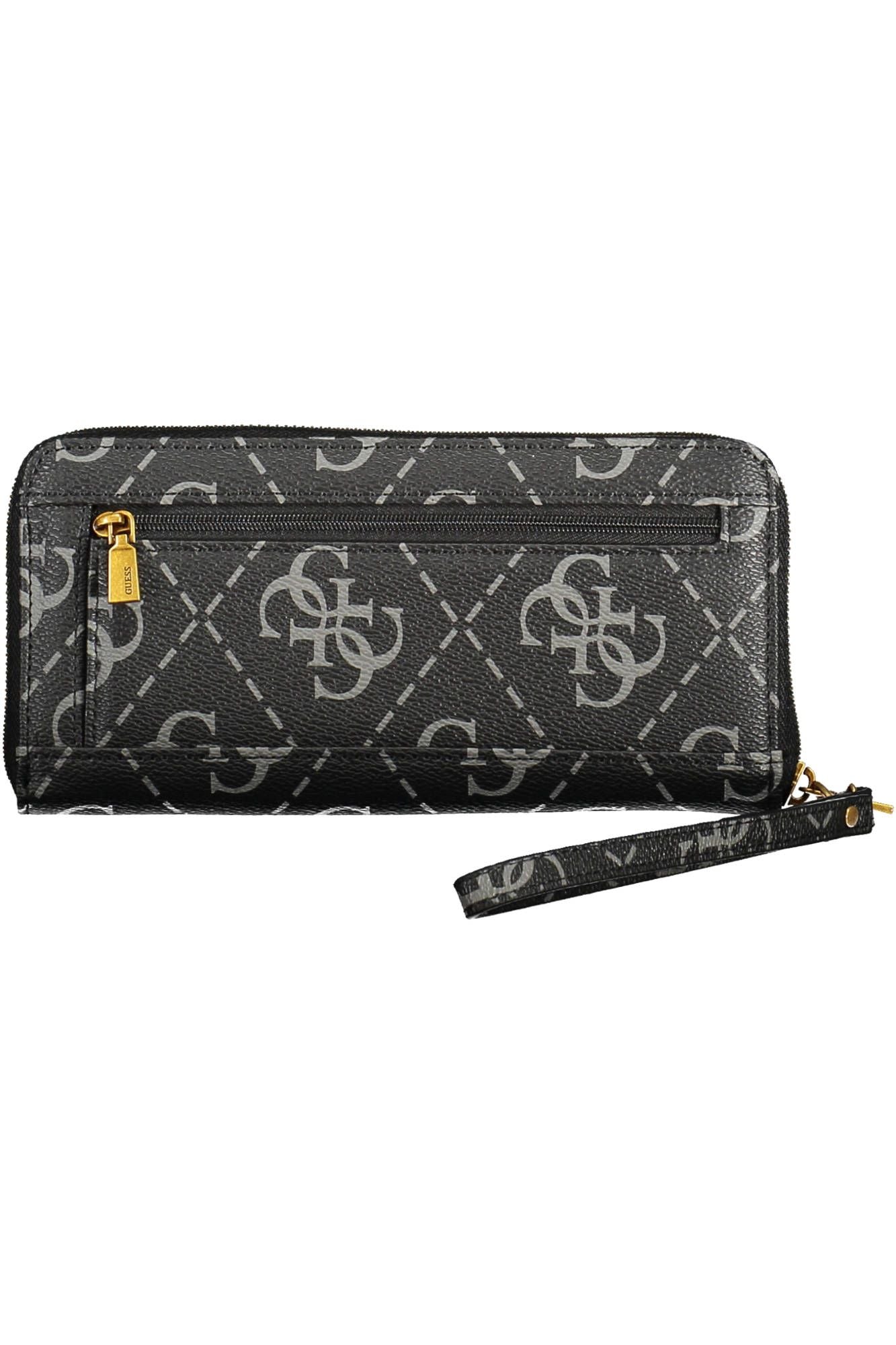 Elegant Black Wallet with Contrast Details