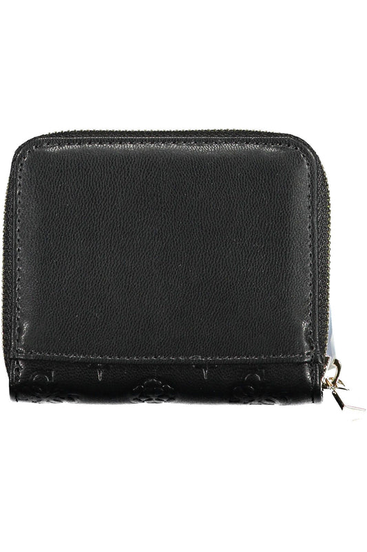 Chic Contrasting Detail Black Wallet