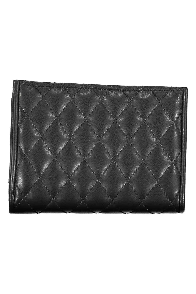 Elegant Black Polyethylene Men's Wallet