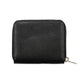 Sleek Black Polyethylene Zip Wallet