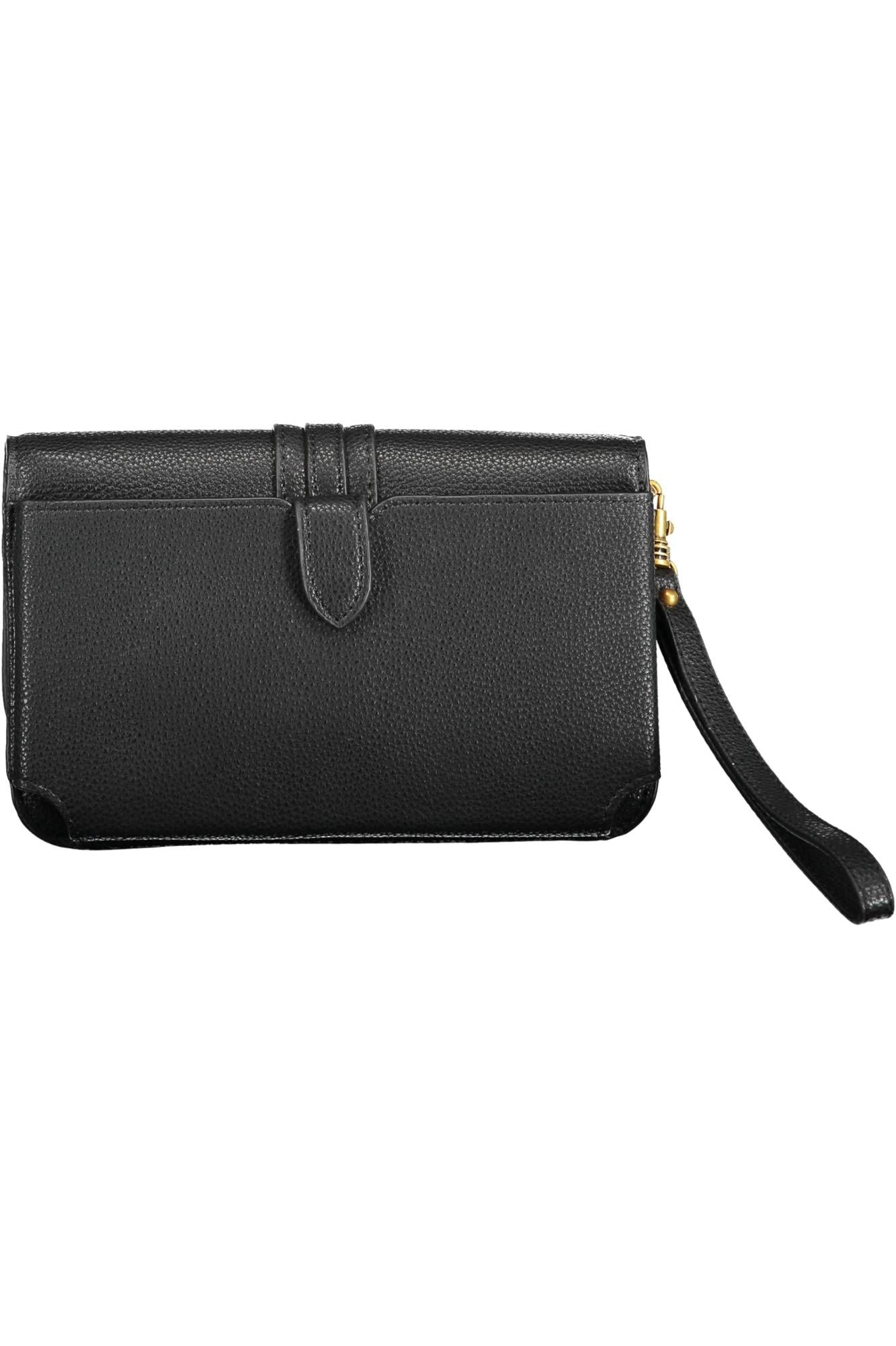 Elegant Triple Compartment Black Wallet