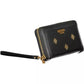 Sleek Black Polyethylene Multi-Compartment Wallet
