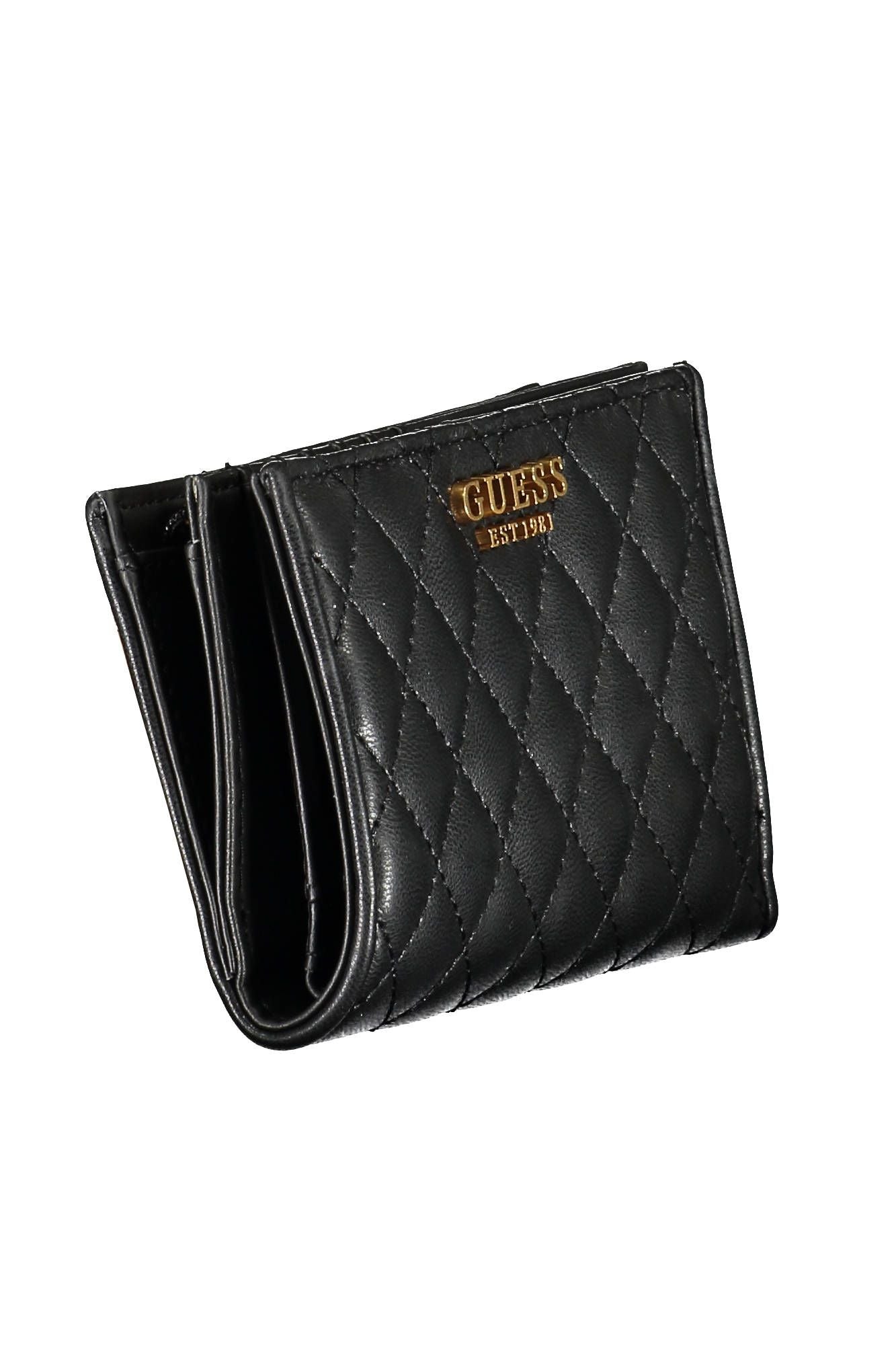 Chic Black Multi-Compartment Wallet