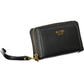 Elegant Black Polyurethane Wallet for the Chic Organizer