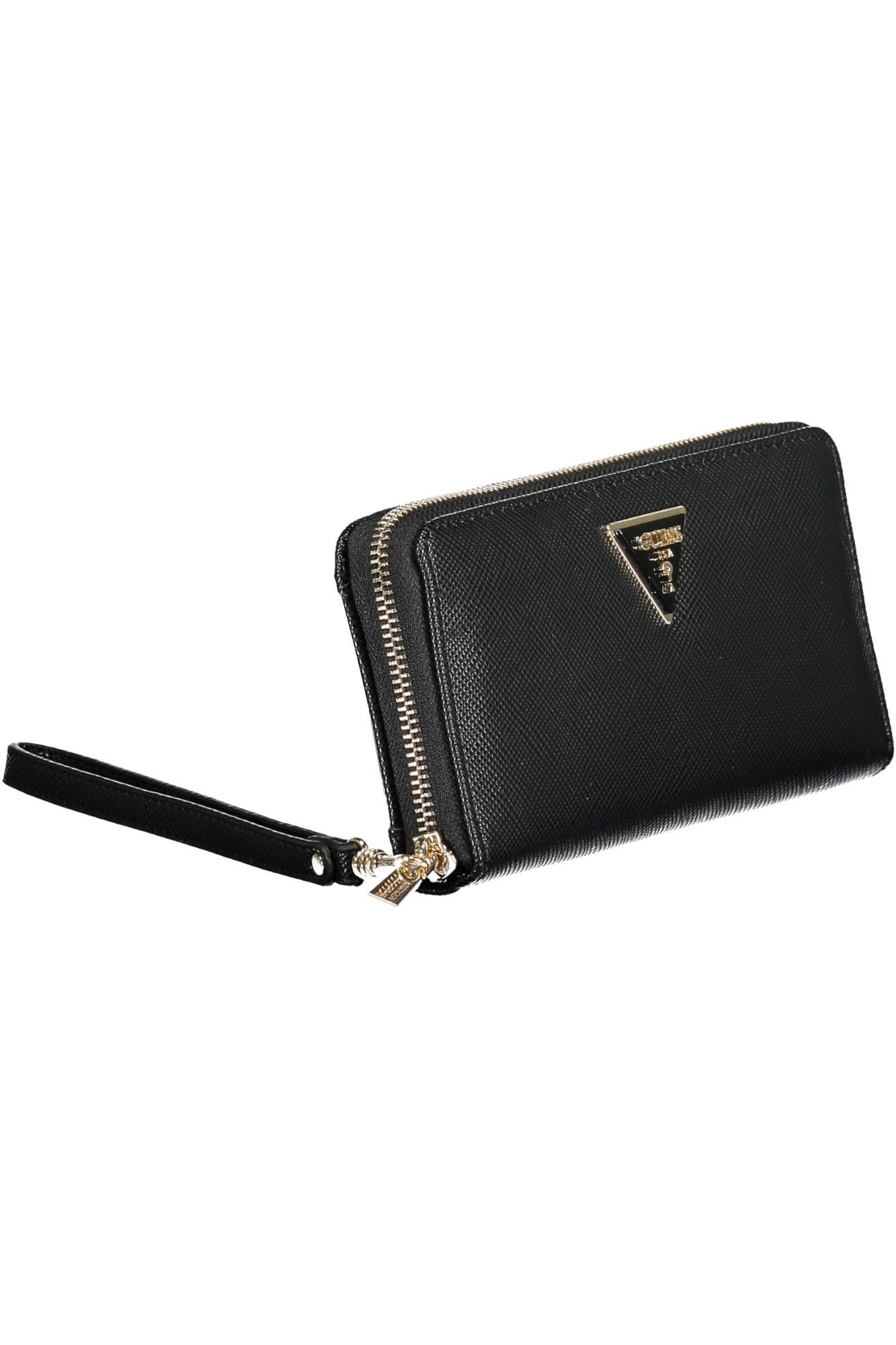 Chic Black Multi-Compartment Wallet