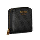 Chic Black Polyurethane Zip Wallet
