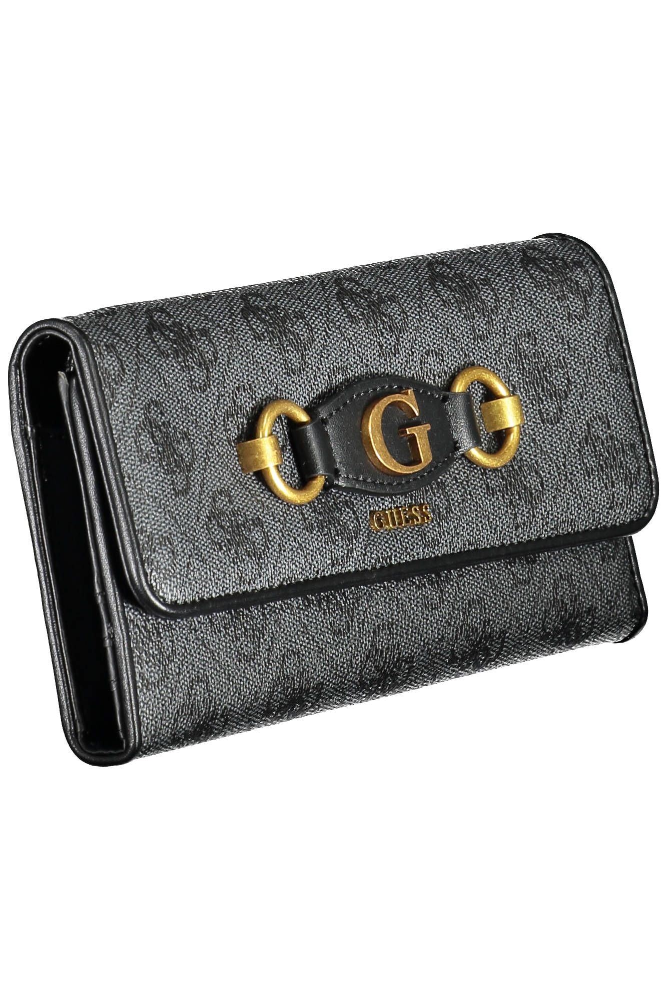 Elegant Black Wallet with Contrasting Details