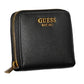 Chic Black Polyurethane Wallet with Logo