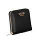 Sleek Black Polyethylene Zip Wallet