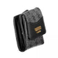 Chic Black Wallet with Contrasting Details