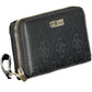 Elegant Black Polyurethane Wallet with Multiple Compartments