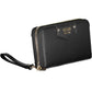 Elegant Black Polyurethane Wallet with Logo