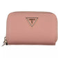 Chic Pink Double Wallet with Contrasting Accents