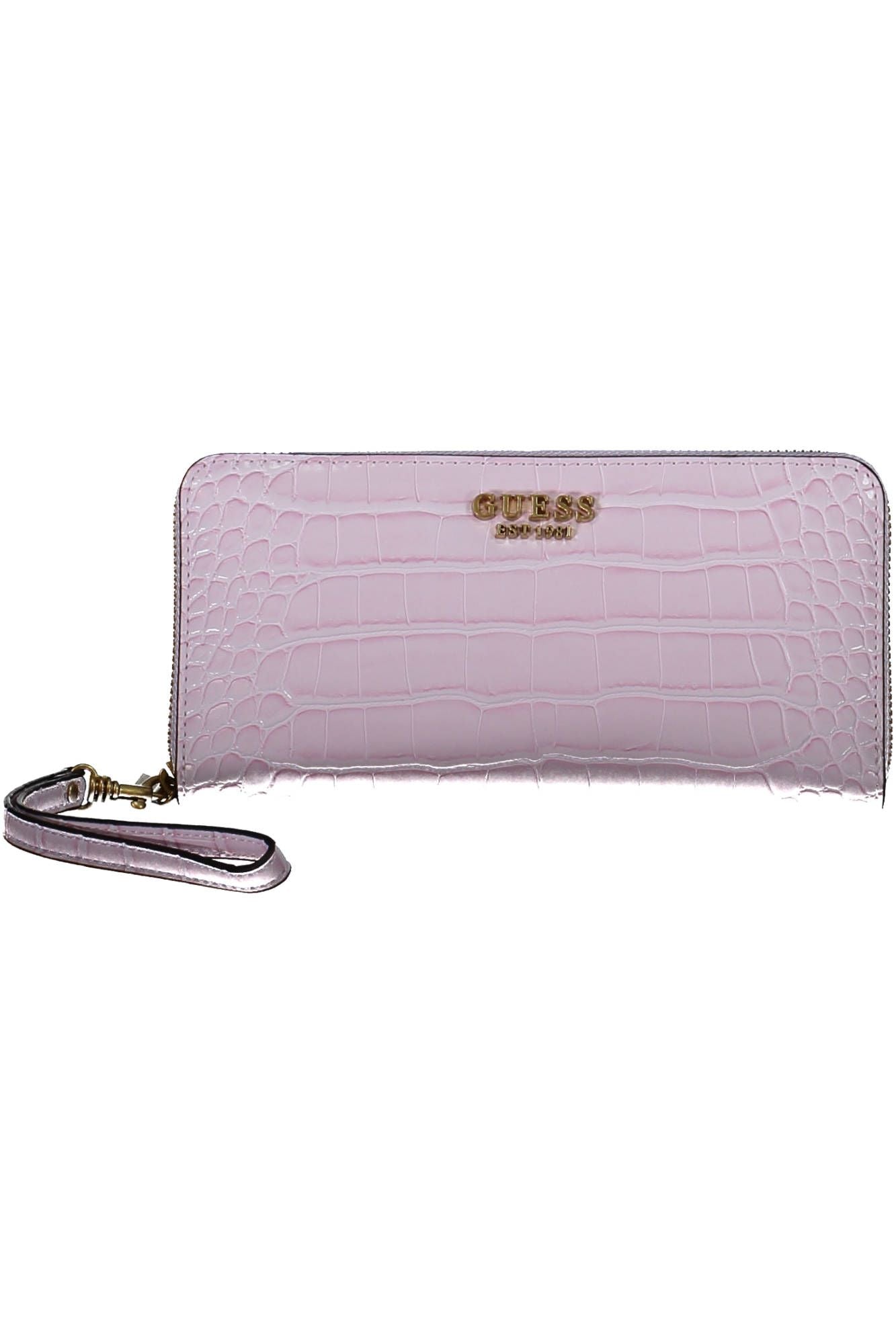 Chic Pink Wallet with Contrasting Details