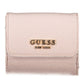 Elegant Pink Compact Wallet with Snap Closure