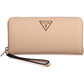 Elegant Pink Zip Wallet with Ample Space