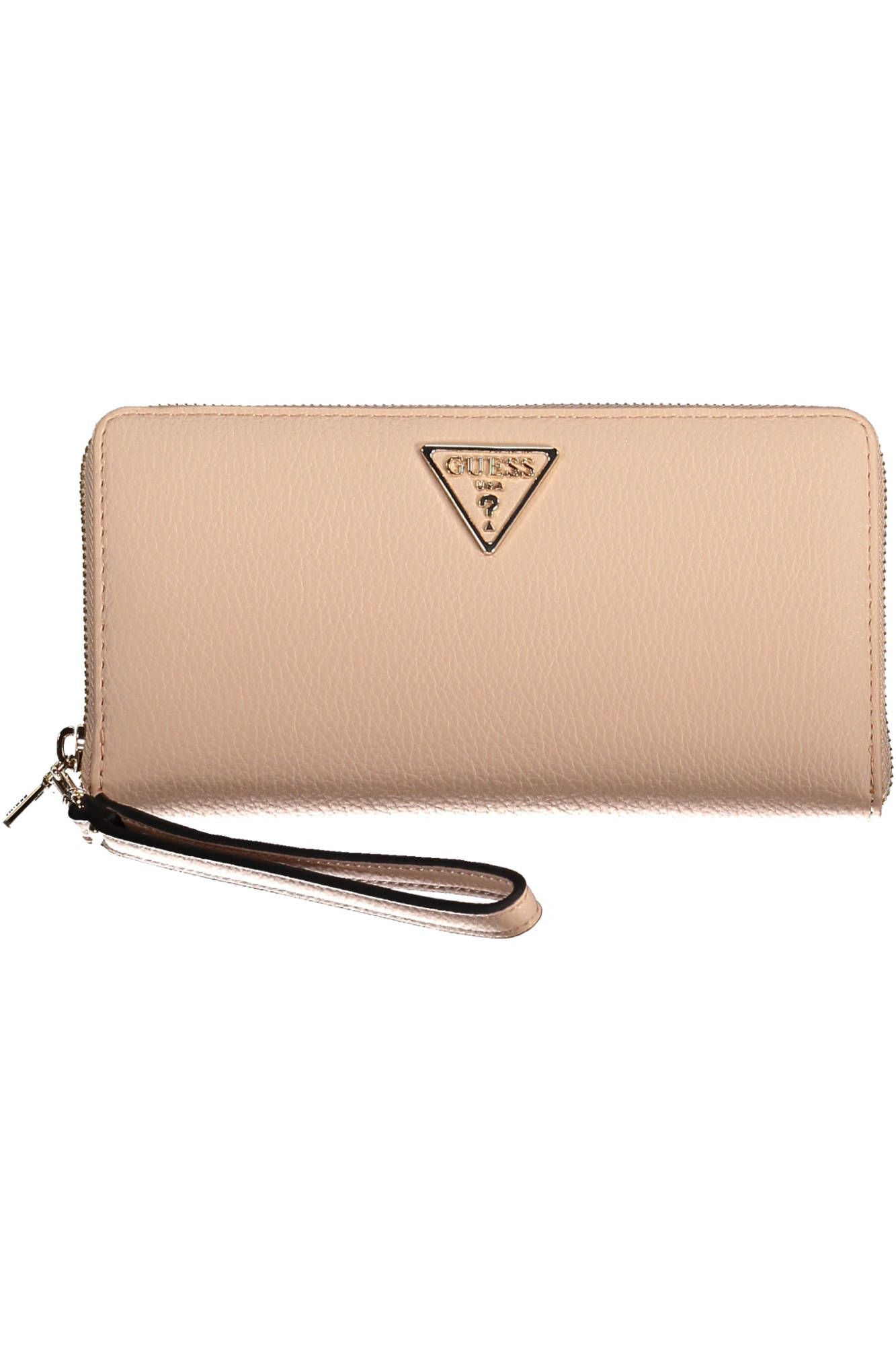 Elegant Pink Zip Wallet with Ample Space