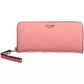 Chic Pink Wallet with Contrasting Details