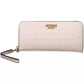 Chic Pink Wallet with Contrasting Details