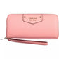 Chic Pink Wallet with Contrasting Details